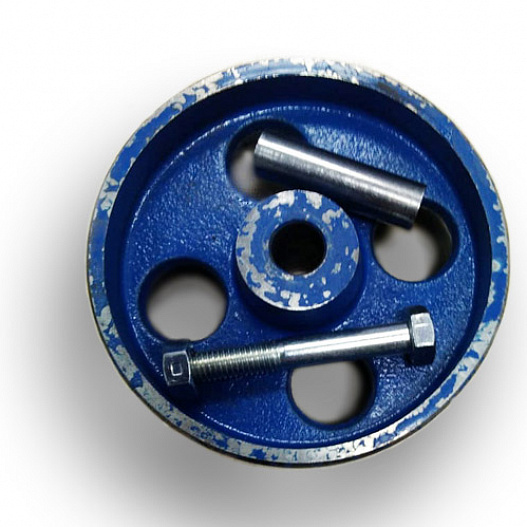 Slide bearings of the trolley wheels